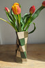 Wondering People_Two Tone Green Check Twist Vase_2