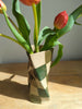 Wondering People_Two Tone Green Check Twist Vase_3